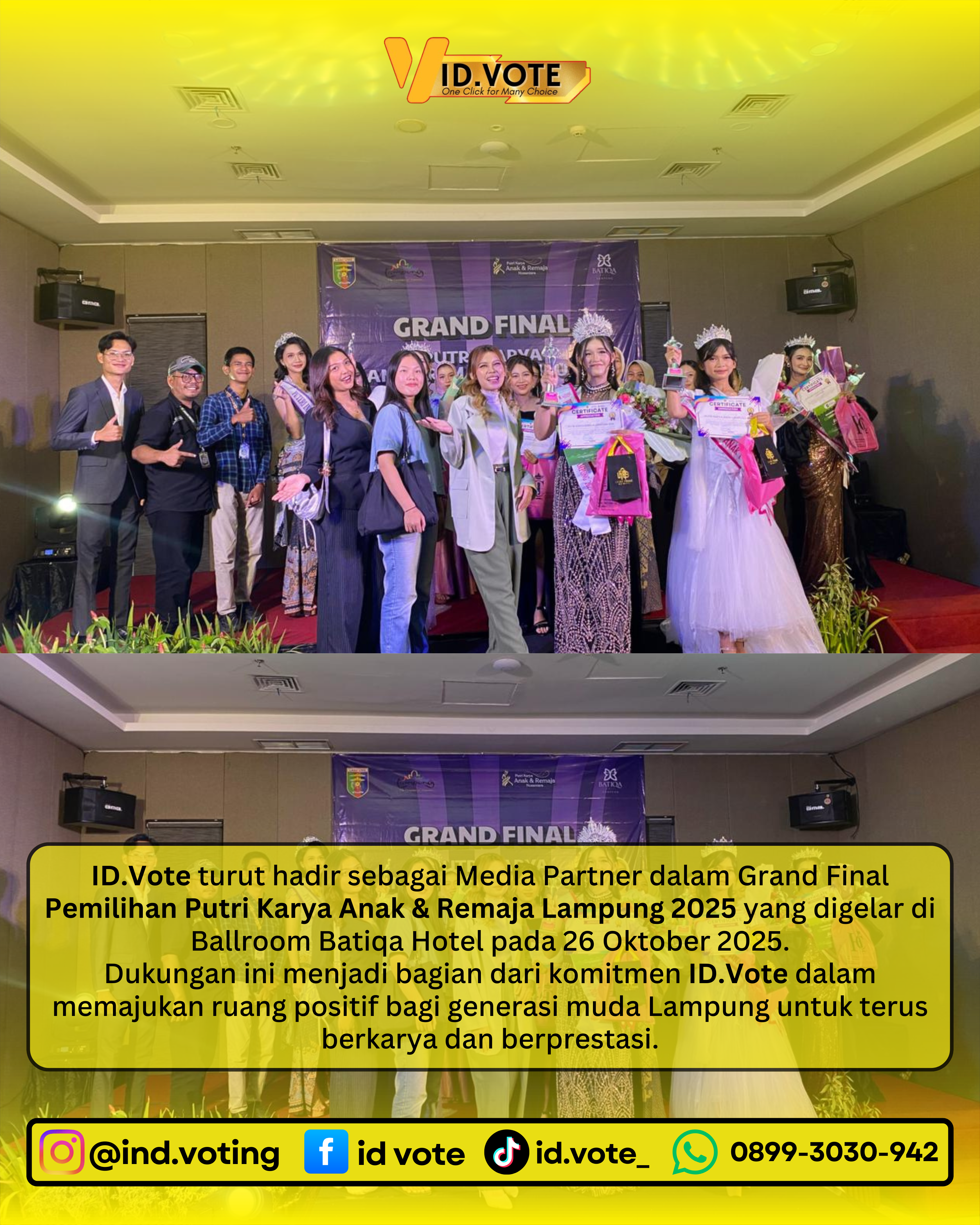 GRAND FINAL PUTRI KARYA ANAK & REMAJA LAMPUNG 2025