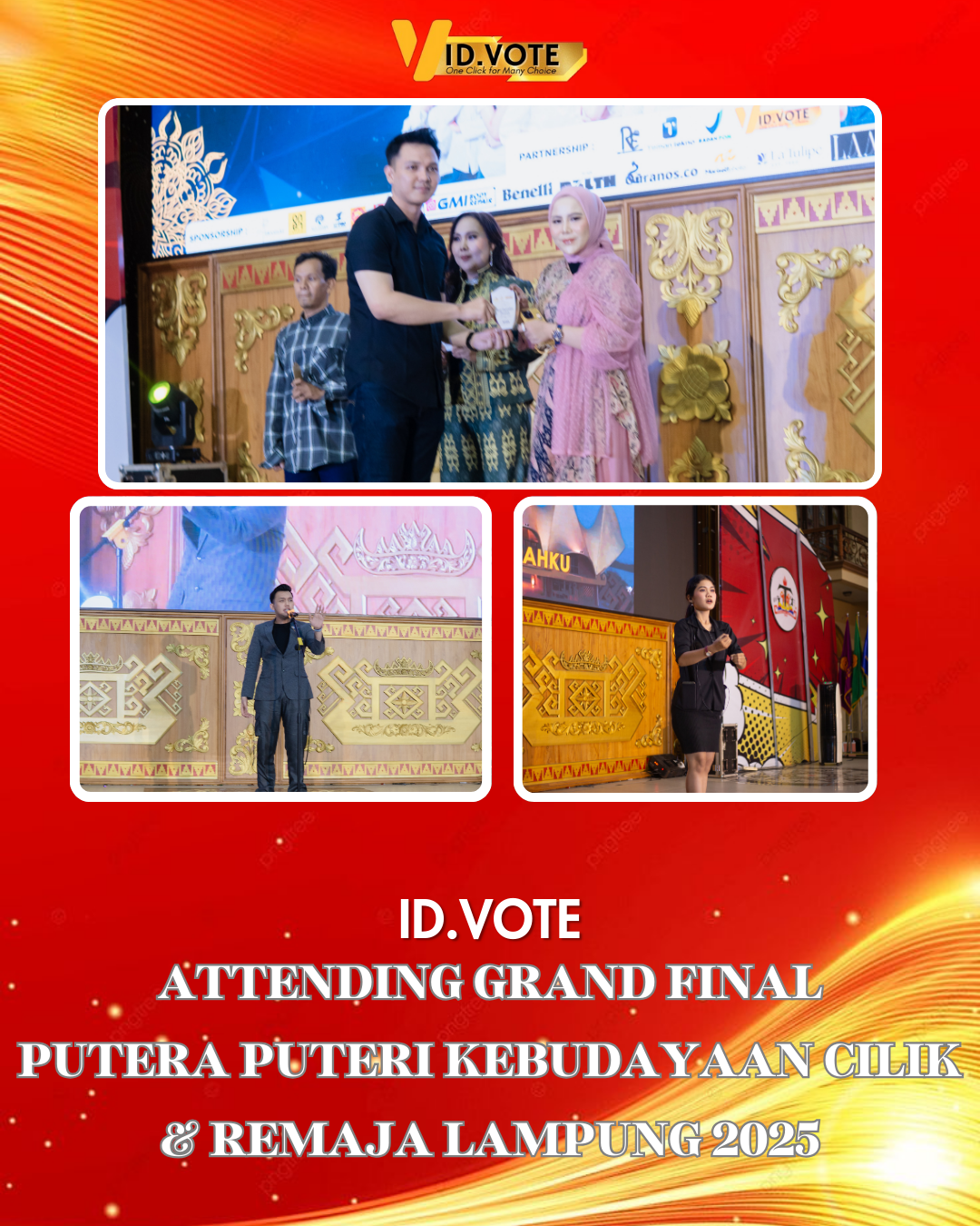 ID.VOTE TEAM ATTENDING GRAND FINAL PUTERA PUTERI KEBUDAYAAN CILIK & REMAJA LAMPUNG 2026