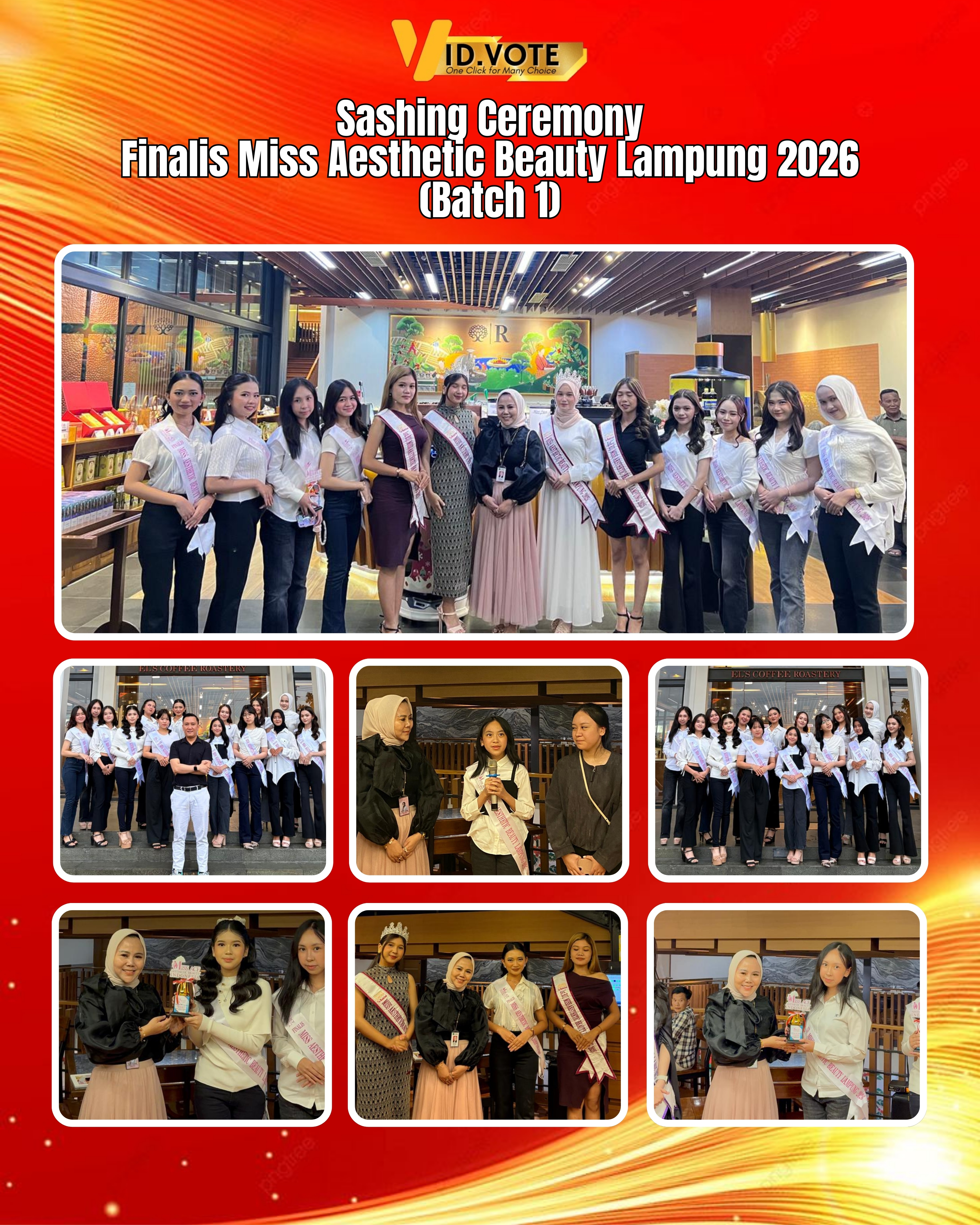 SASHING CEREMONY FINALIS  MISS AESTHETIC BEAUTY LAMPUNG 2026