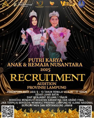 PEMILIHAN PUTRI KARYA ANAK & REMAJA NUSANTARA PROVINSI LAMPUNG