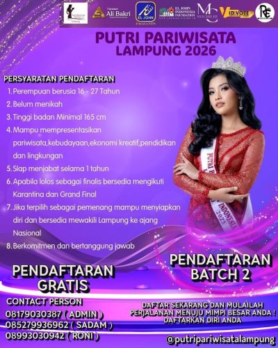 PEMILIHAN PUTRI PARIWISATA LAMPUNG 2025