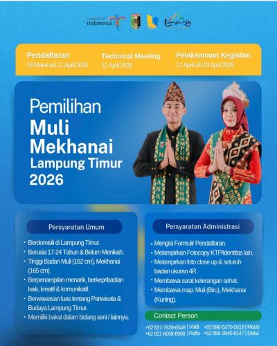 MULI MEKHANAI LAMPUNG TIMUR 2026